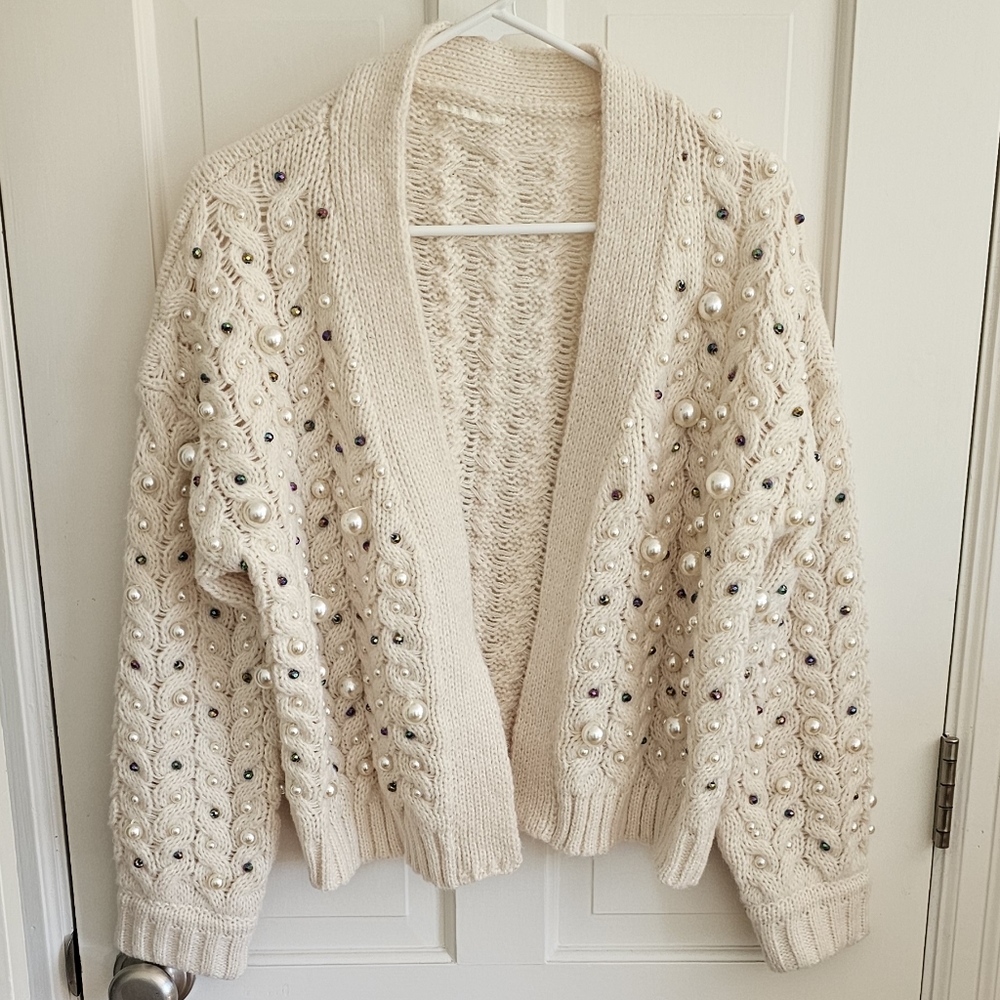 Anthropologie embellished sweater